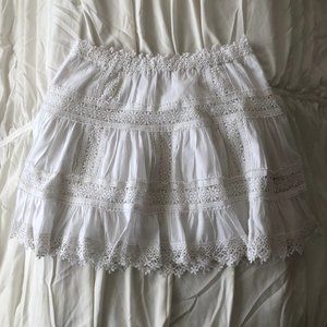 Victoria's Secret Small White Lace Skirt